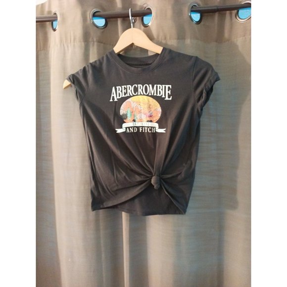abercrombie kids Other - Girls Abercrombie Kids Knot Front Shirt With Spell Out Size 7/8